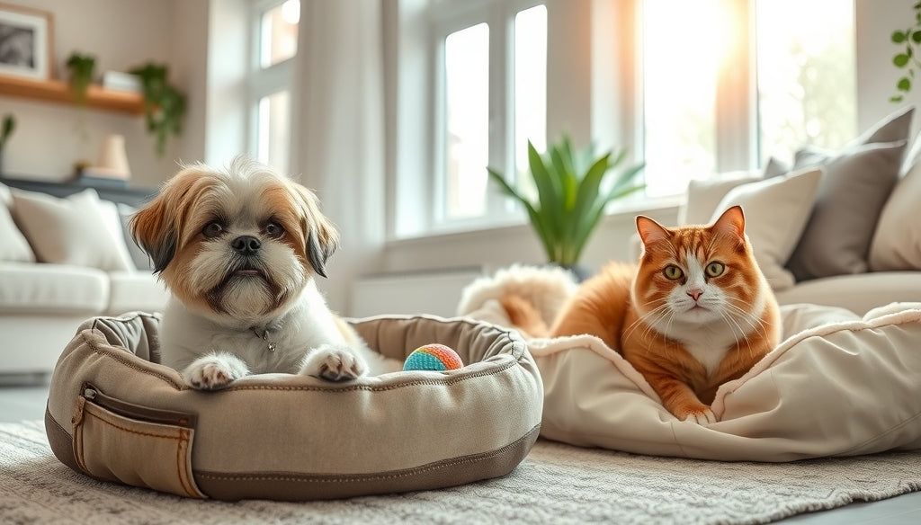 Ultimate Comfort with the Luxurious Plush Round Cat Bed