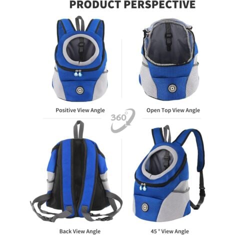 Breathable Front Dog &amp; Cat Carrier Backpack with Safety Straps – PetJoy