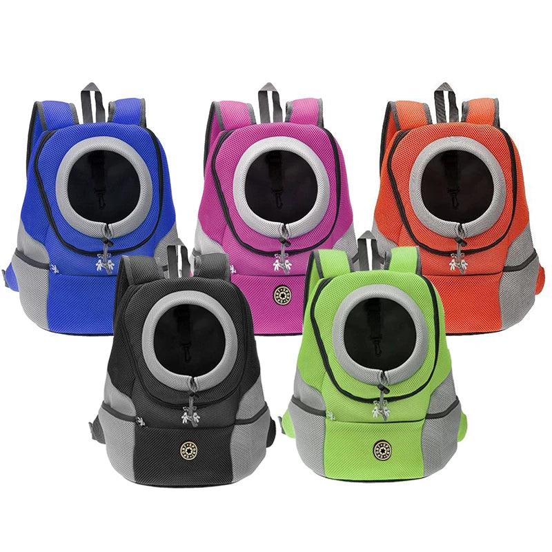 Breathable Front Dog &amp; Cat Carrier Backpack with Safety Straps – PetJoy