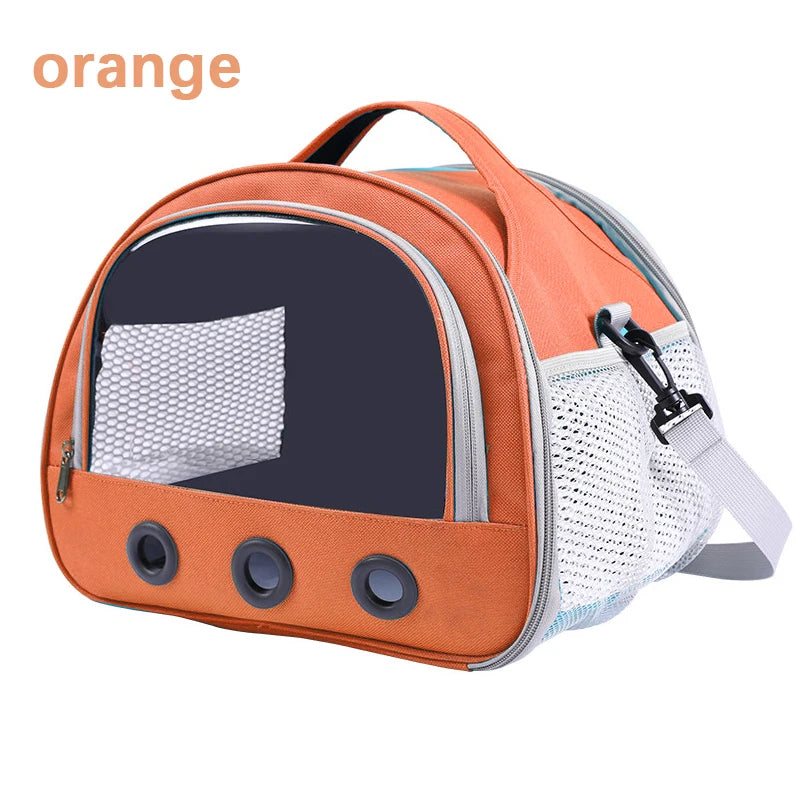 Foldable Travel Carrier with Bubble Window for Small Pets – PetJoy