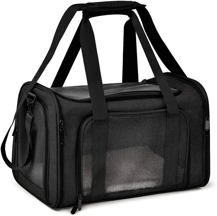 Collapsible Cat &amp; Dog Travel Carrier – Soft-Sided Portable Bag for Pets up to 15 lbs – PetJoy