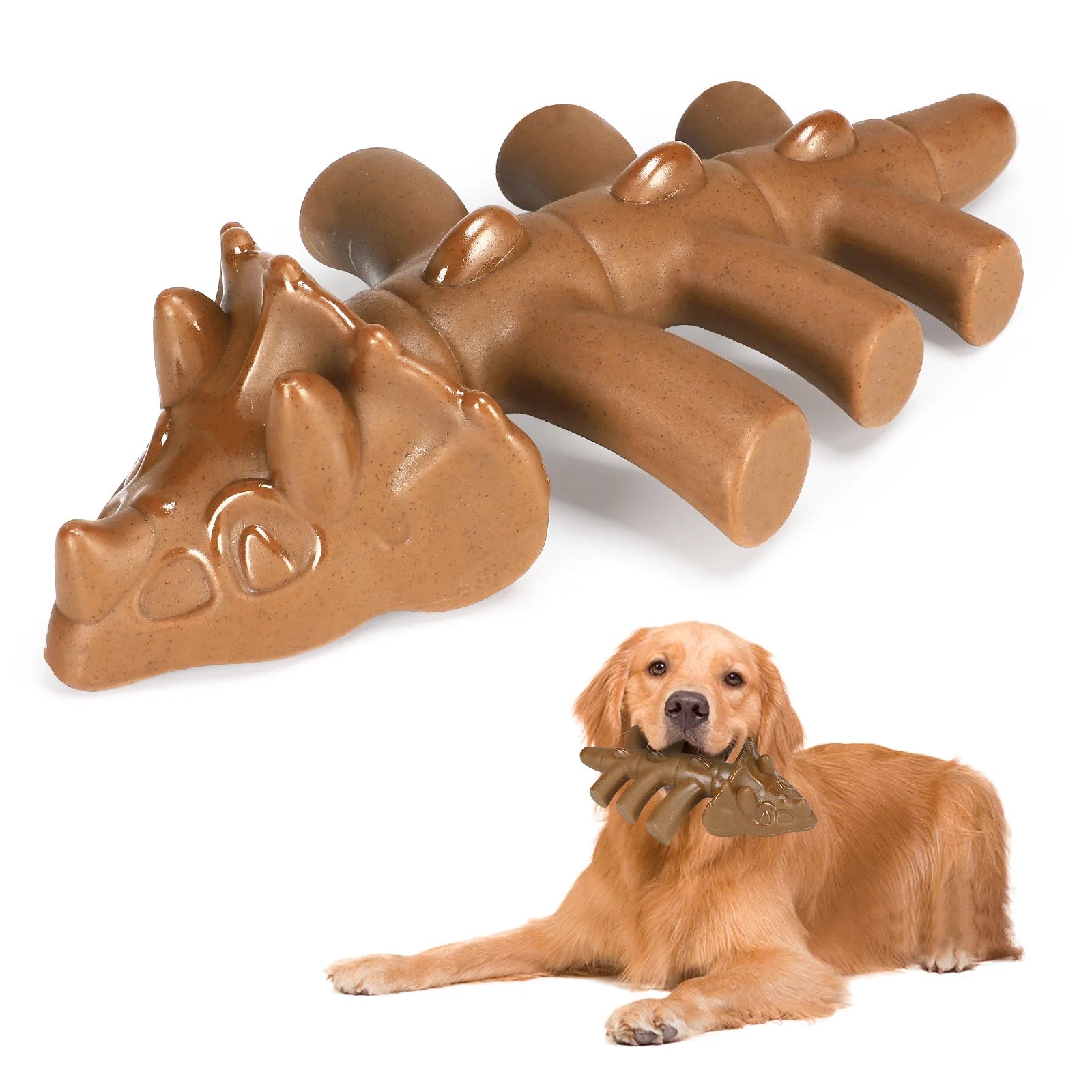Indestructible Wishbone Dog Chew Toy with Bacon Flavour – PetJoy