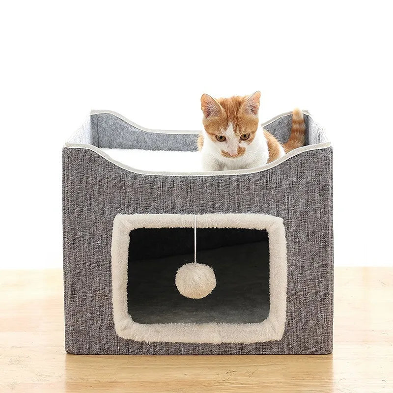 Luxury Cat Tree Bed with Scratching Post – Petjoy