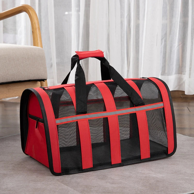 Foldable Mesh Pet Handbag Carrier - Petjoy