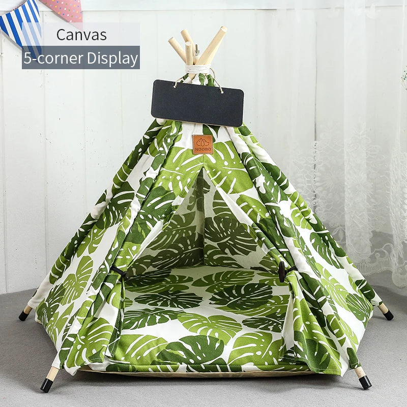 Cozy Teepee Tent for Cats &amp; Small Dogs - PetJoy