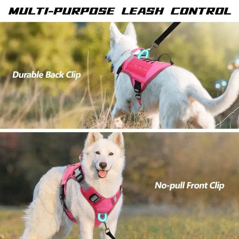 No-Pull Tactical Dog Harness for Large Dogs – Petjoy