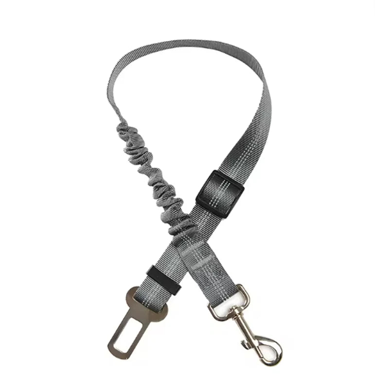 Adjustable Dog Car Safety Belt with Shock Absorber &amp; Reflective Line – PetJoy