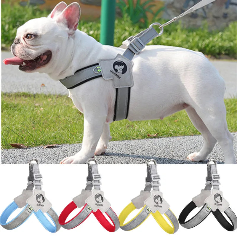 Reflective Mesh Dog Harness – Adjustable Chest Strap for Small &amp; Large Dogs – PetJoy