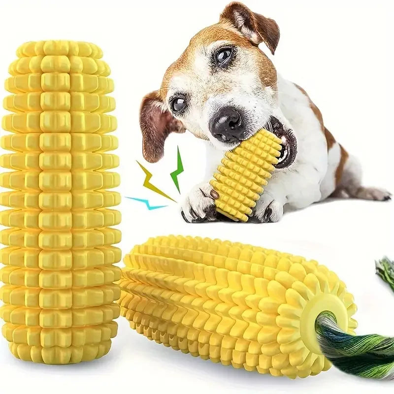 Durable Squeaky Corn Stick Chew Toy for Aggressive Chewers – PetJoy