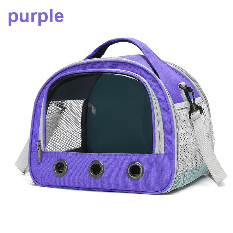 Foldable Travel Carrier with Bubble Window for Small Pets – PetJoy