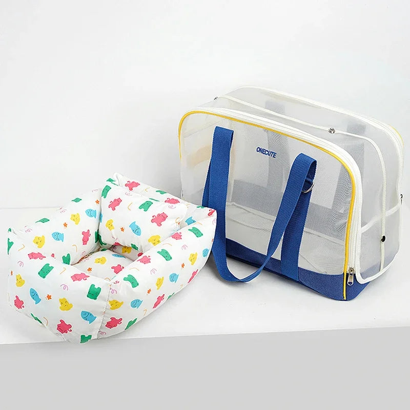 2-in-1 Pet Bed and Breathable Travel Carrier for Small Dogs &amp; Cats – PetJoy
