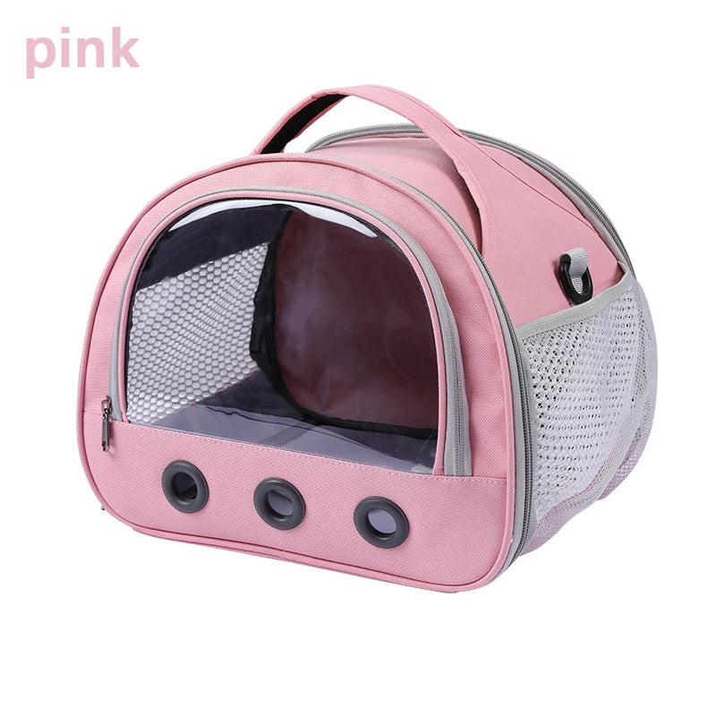 Foldable Travel Carrier with Bubble Window for Small Pets – PetJoy