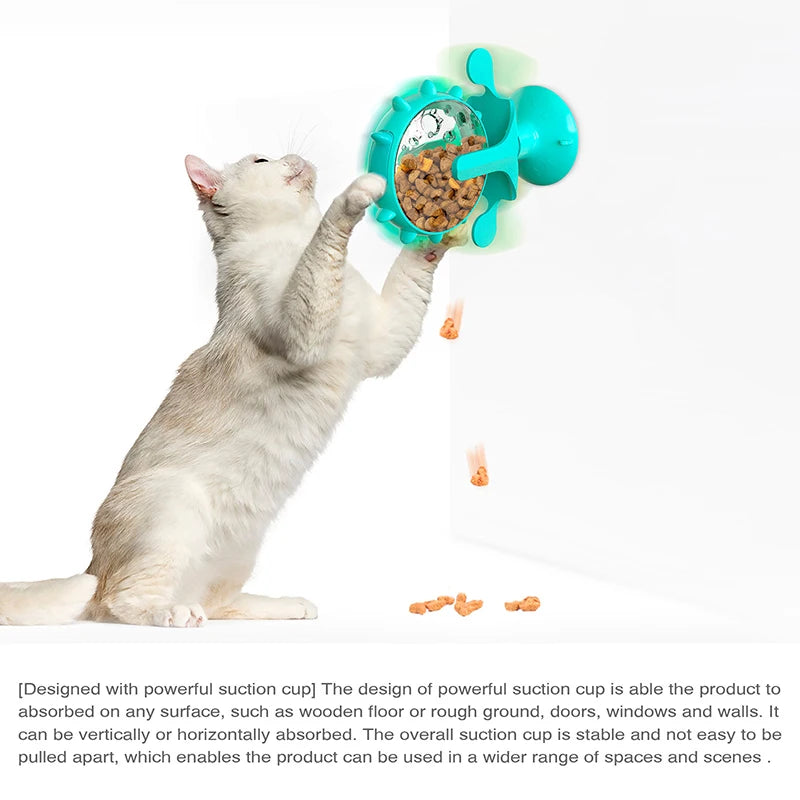 Interactive Rotating Feeding Wheel Toy for Dogs &amp; Cats – PetJoy