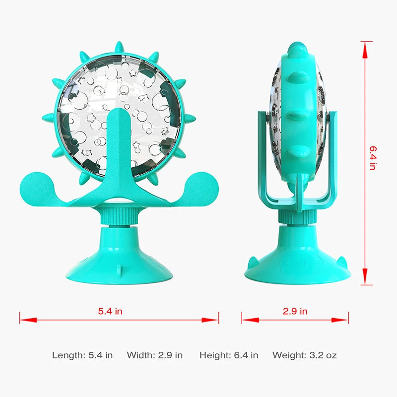 Interactive Rotating Feeding Wheel Toy for Dogs &amp; Cats – PetJoy