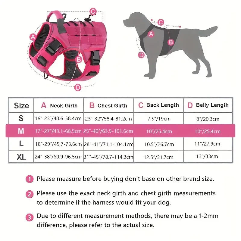 No-Pull Tactical Dog Harness for Large Dogs – Petjoy