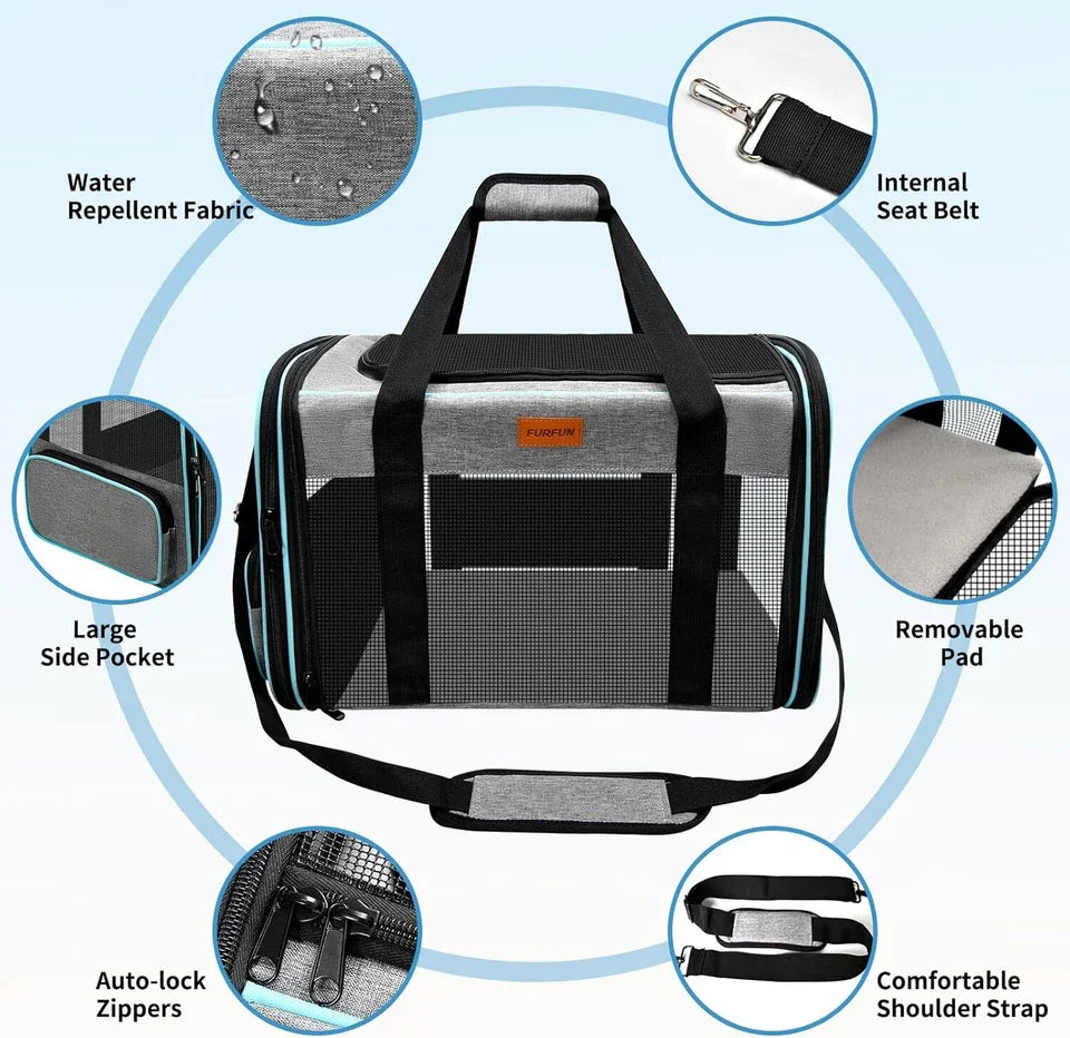 Airline-Approved Soft Travel Carrier for Dogs – Petjoy
