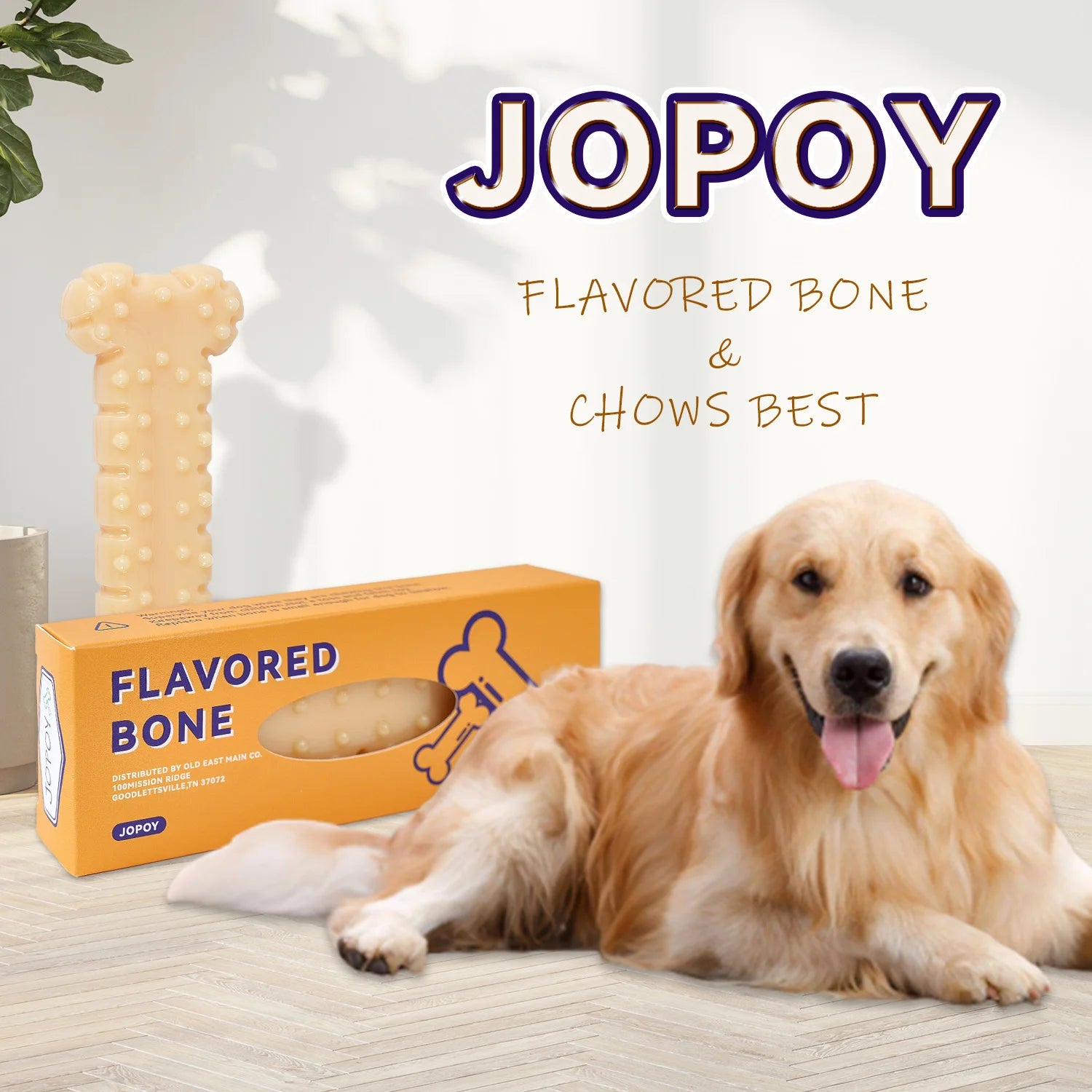 Triple Pack Indestructible Dog Chew Bones with Peanut Butter Flavour – PetJoy