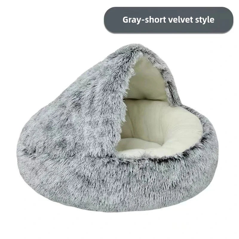 Autumn &amp; Winter Plush Shell Cat Nest – Petjoy