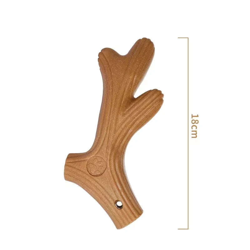 Bite-Resistant Pine Wood Chew Toy – Dental Stick for Dogs – PetJoy