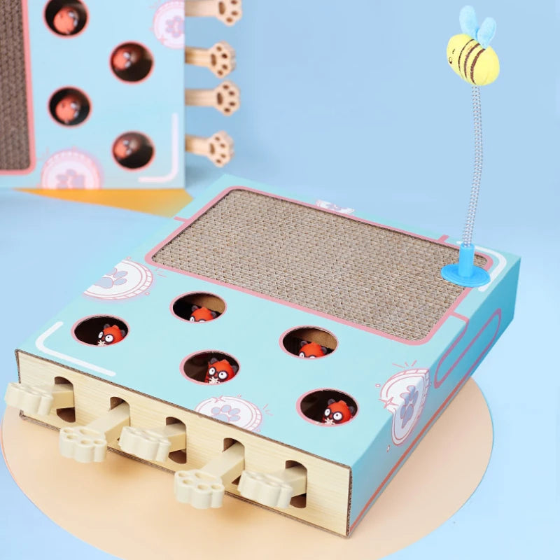 Whack-a-Mole Cat Scratching Board – Petjoy