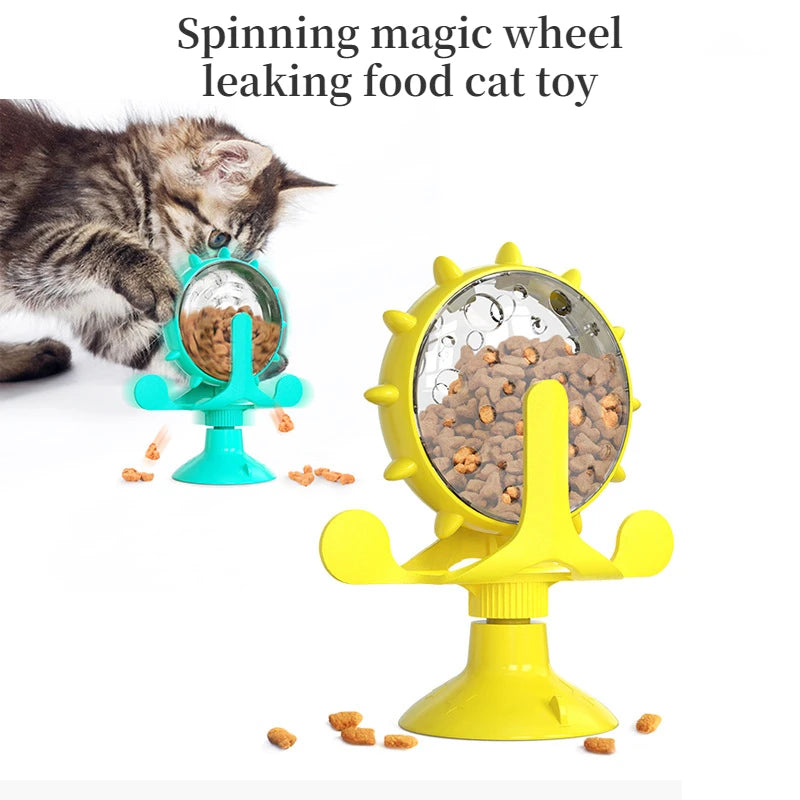 Interactive Rotating Feeding Wheel Toy for Dogs &amp; Cats – PetJoy