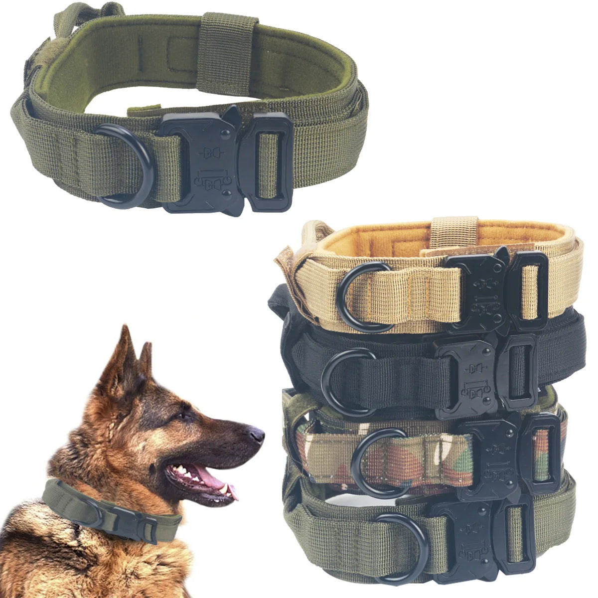 Adjustable Tactical Dog Collar with Quick Release for Training – PetJoy