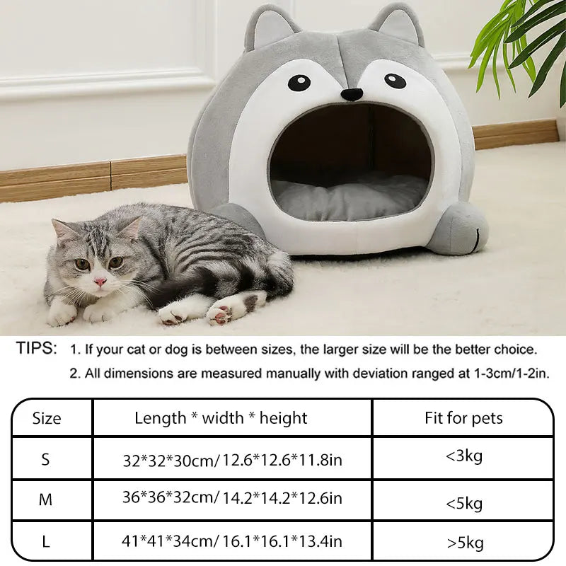 Ultra-Soft Plush Cat Bed &amp; Lounger for Kittens and Small Dogs – PetJoy