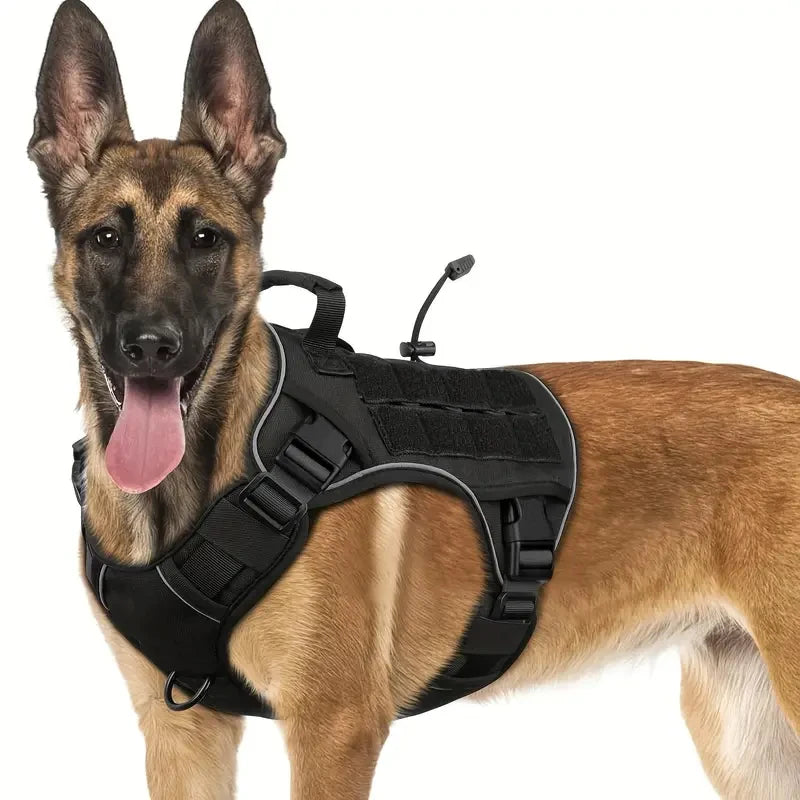No-Pull Tactical Dog Harness for Large Dogs – Petjoy