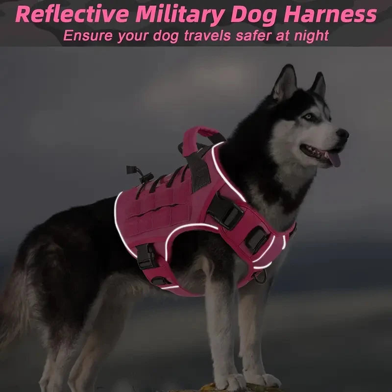No-Pull Tactical Dog Harness for Large Dogs – Petjoy