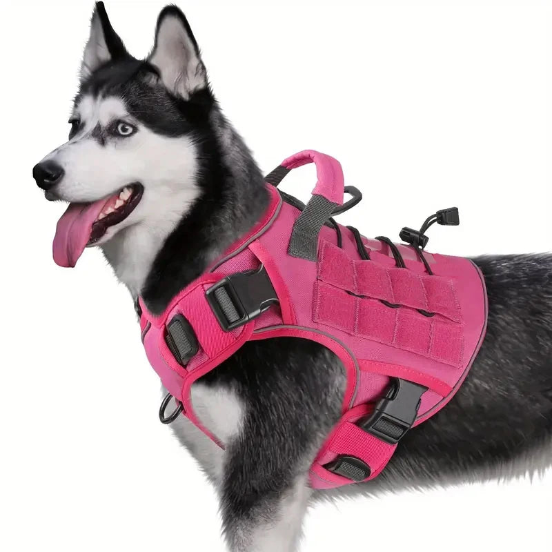 No-Pull Tactical Dog Harness for Large Dogs – Petjoy