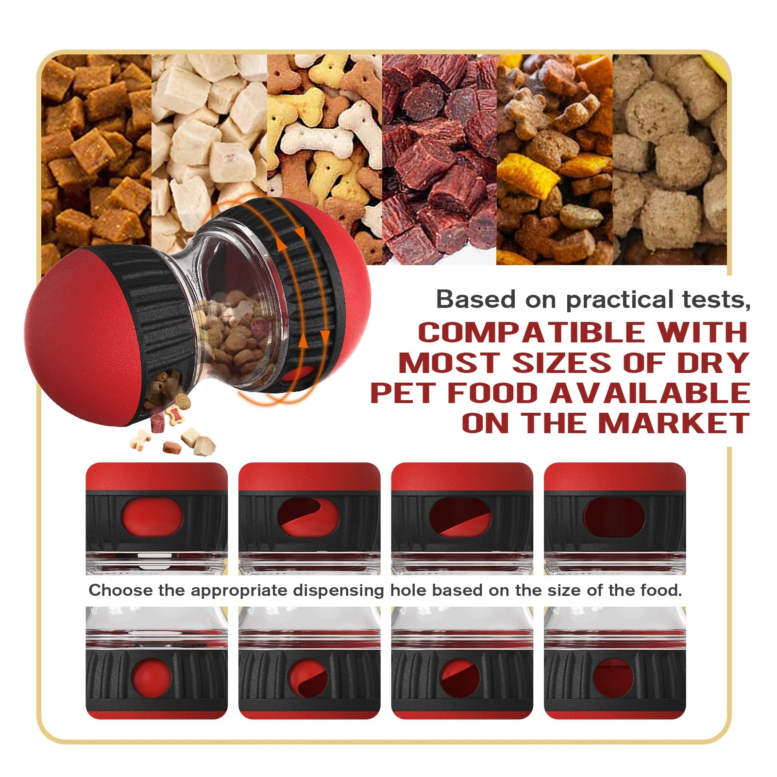 Interactive Slow Feeder Ball Toy for Dogs &amp; Cats – PetJoy