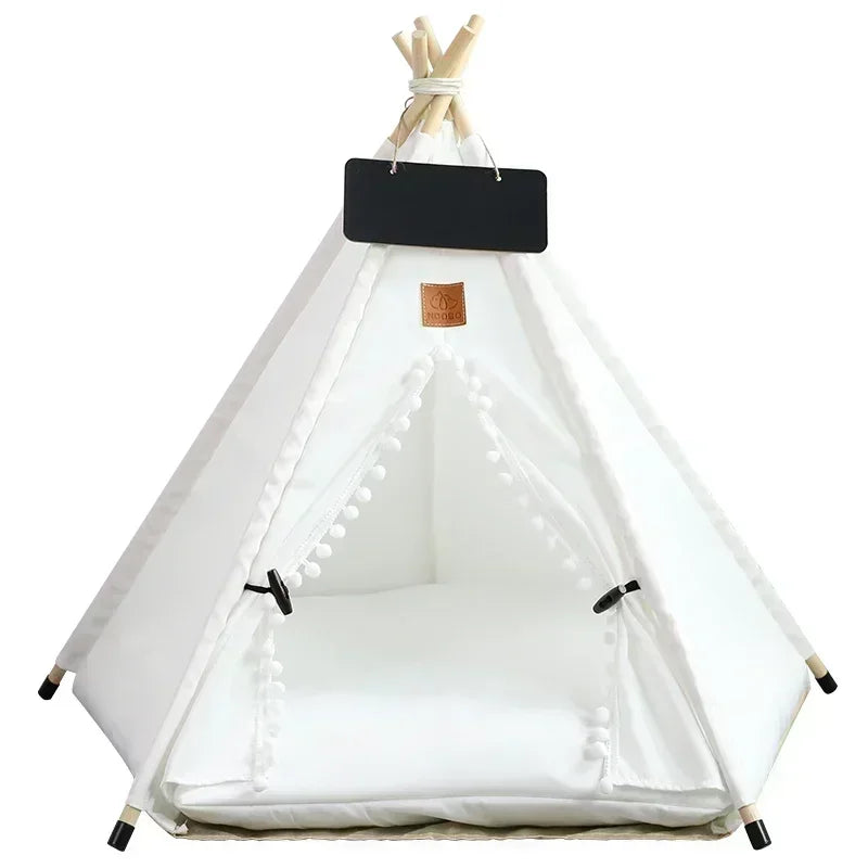 Cozy Teepee Tent for Cats &amp; Small Dogs - PetJoy