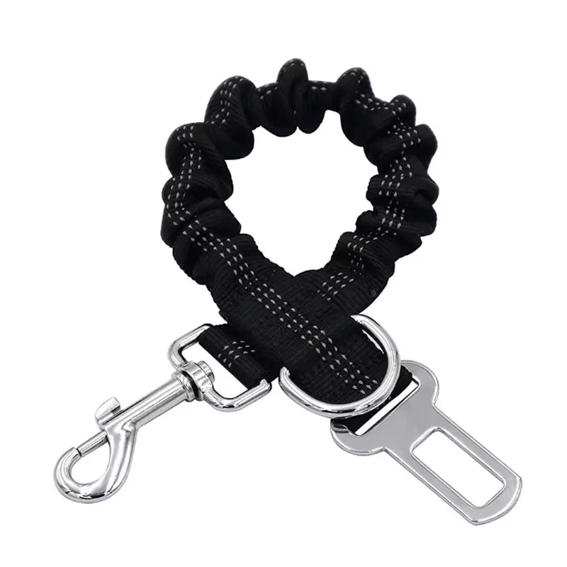 Adjustable Dog Car Safety Belt with Shock Absorber &amp; Reflective Line – PetJoy