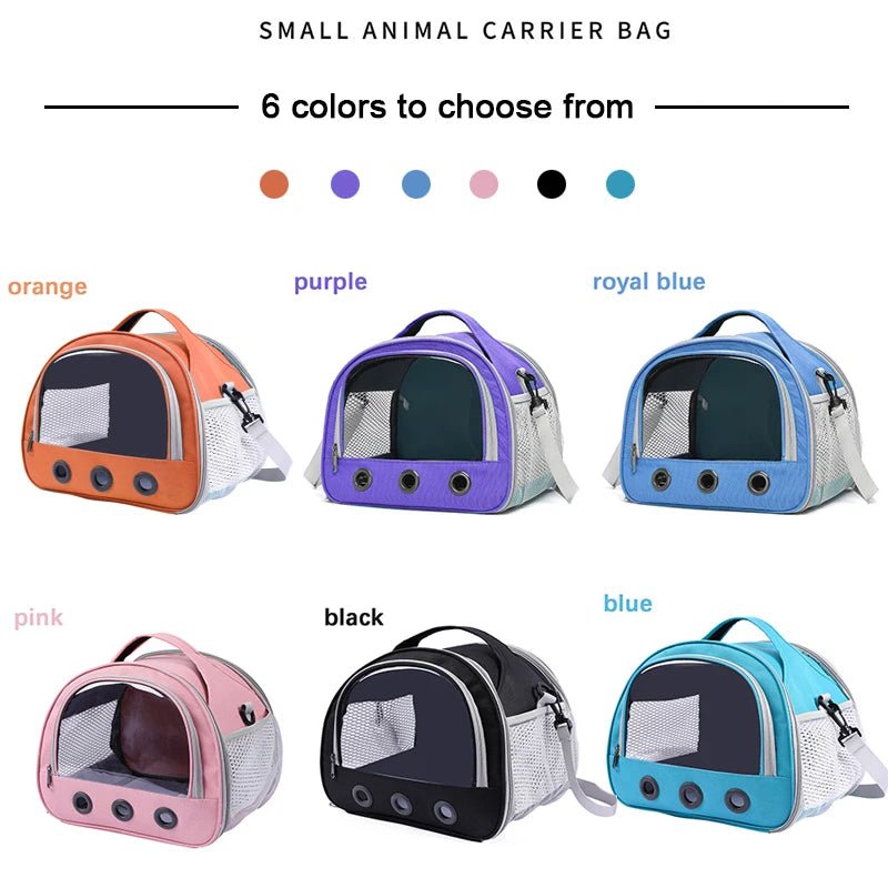 Foldable Travel Carrier with Bubble Window for Small Pets – PetJoy