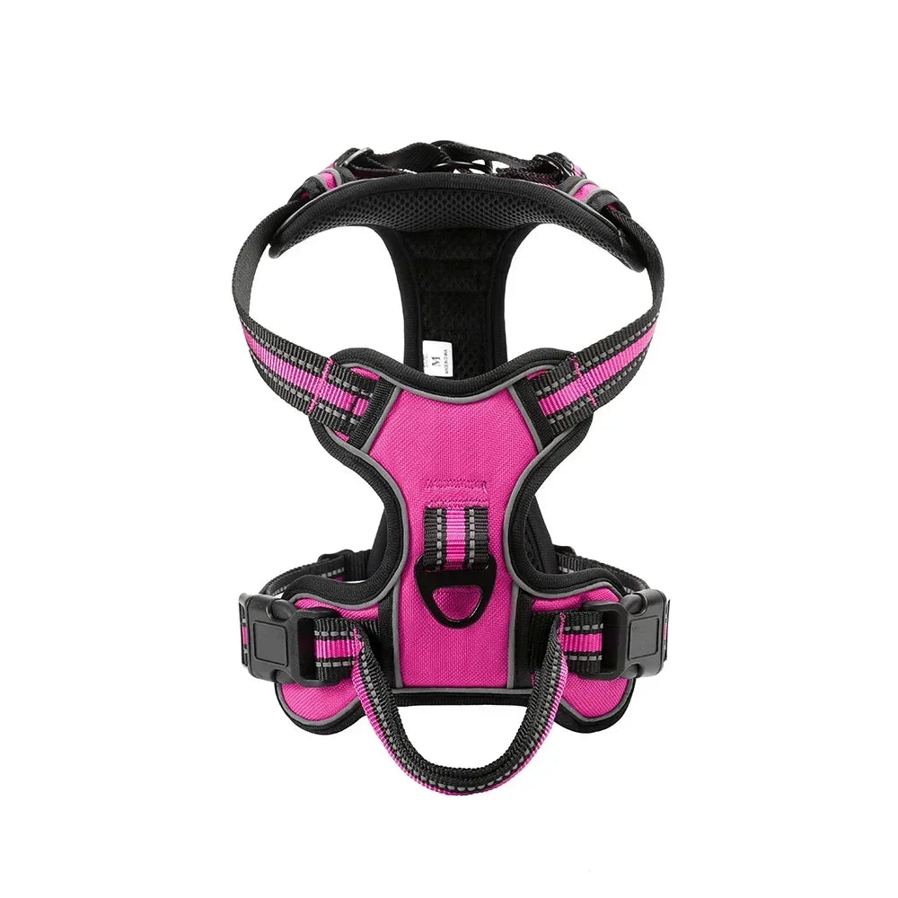 Reflective No-Pull Nylon Dog Harness &amp; Leash Set – Petjoy