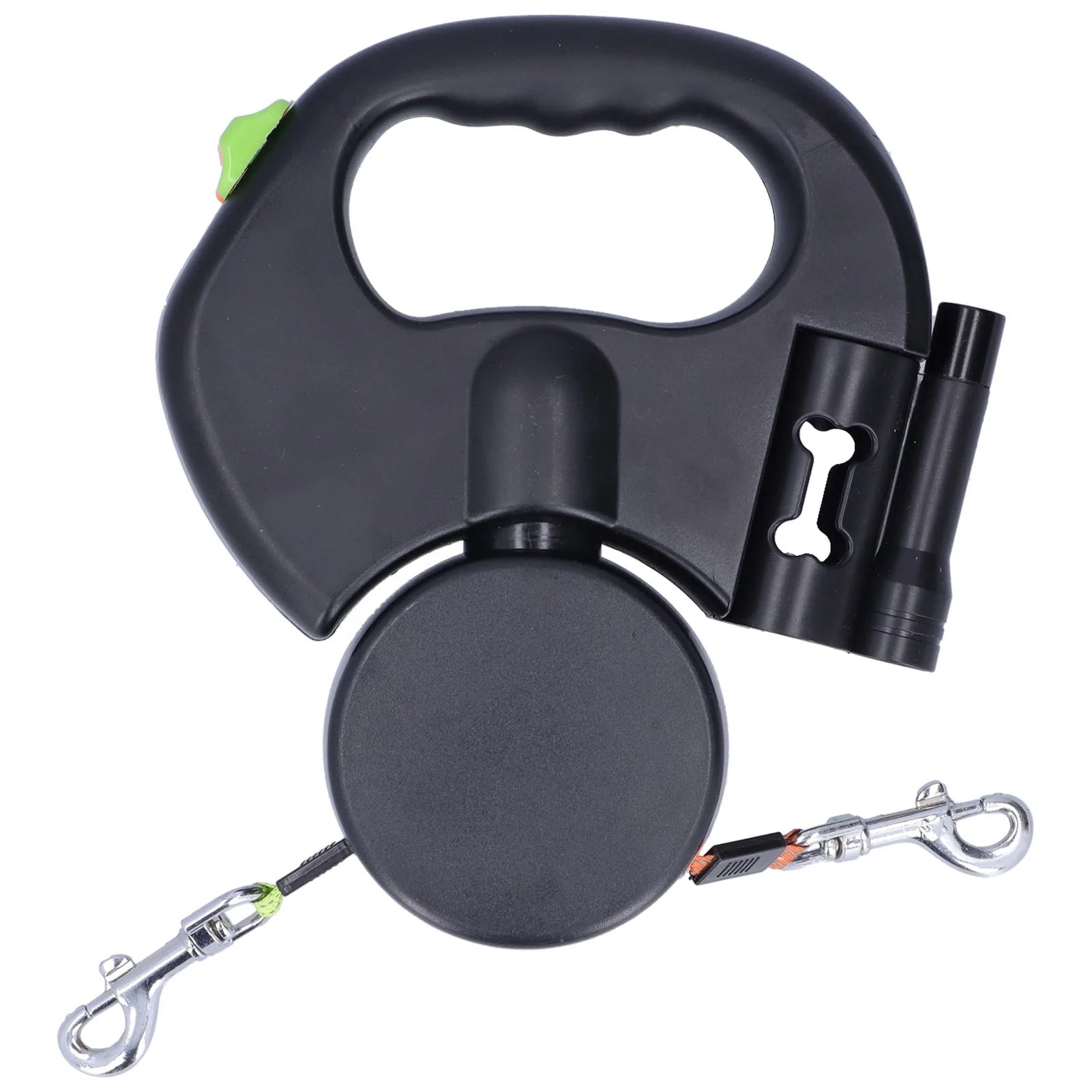 Dual Retractable Dog Leash with Flashlight &amp; Bag Dispenser – Petjoy