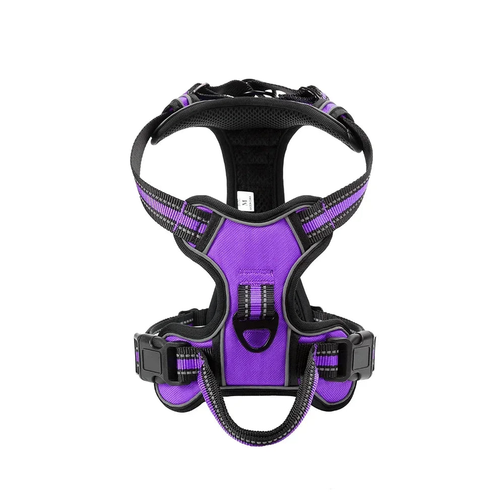 Reflective No-Pull Nylon Dog Harness &amp; Leash Set – Petjoy