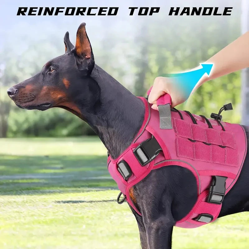 No-Pull Tactical Dog Harness for Large Dogs – Petjoy