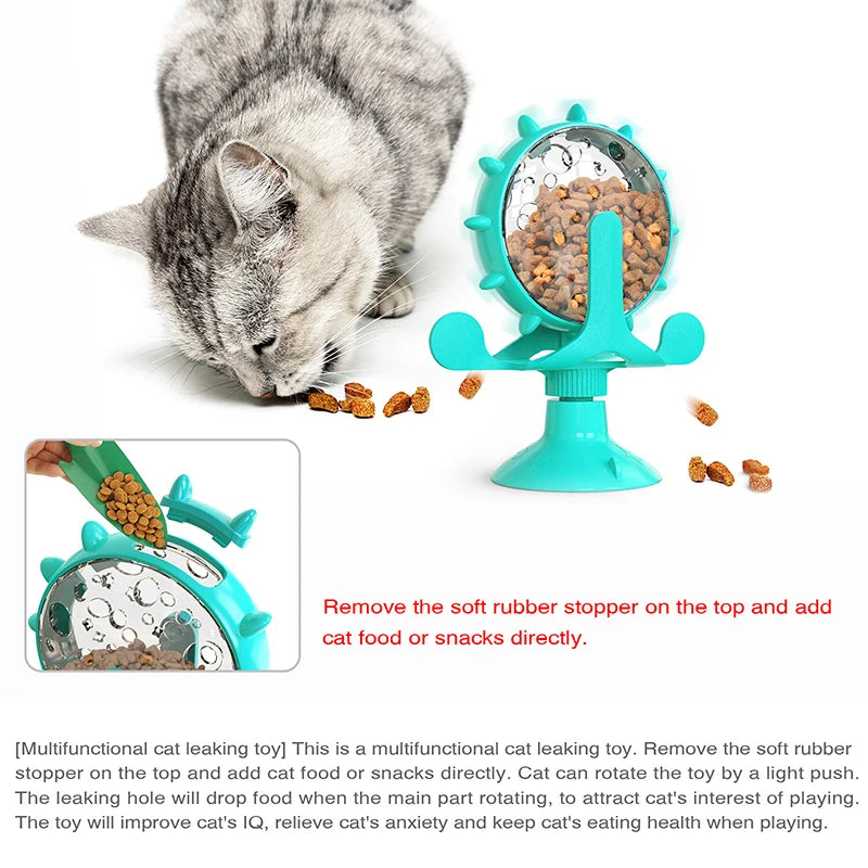 Interactive Rotating Feeding Wheel Toy for Dogs &amp; Cats – PetJoy