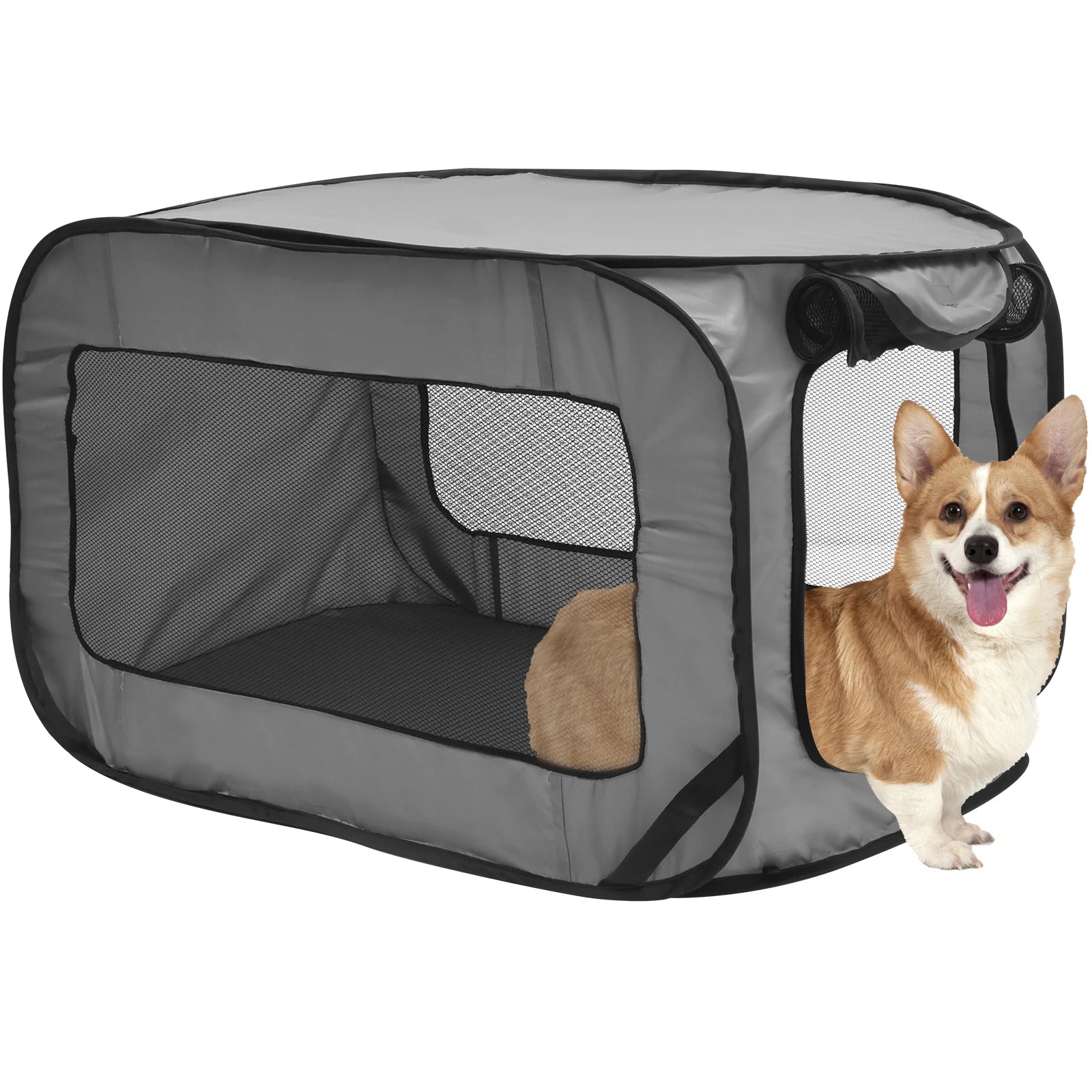 Foldable Dog Travel Crate for Small Dogs &amp; Cats – PetJoy