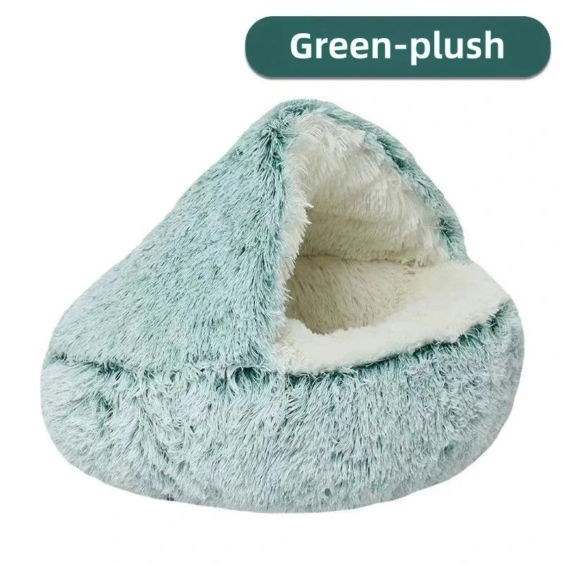 Autumn &amp; Winter Plush Shell Cat Nest – Petjoy