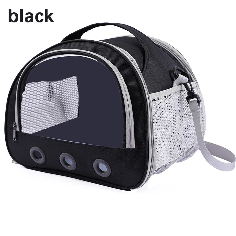 Foldable Travel Carrier with Bubble Window for Small Pets – PetJoy