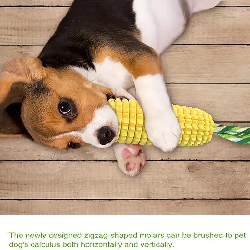 Durable Squeaky Corn Stick Chew Toy for Aggressive Chewers – PetJoy