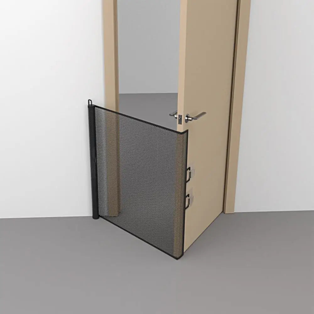 Retractable Mesh Pet Gate – Easy Install for Dogs, Kids & Doors - PetJoy