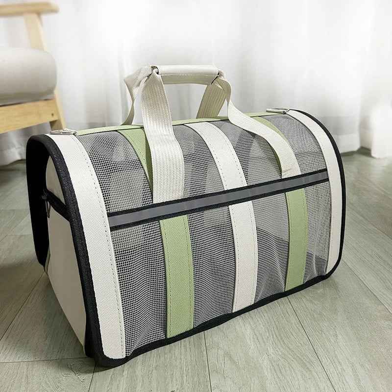 Foldable Mesh Pet Handbag Carrier - Petjoy