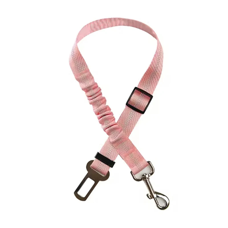 Adjustable Dog Car Safety Belt with Shock Absorber &amp; Reflective Line – PetJoy