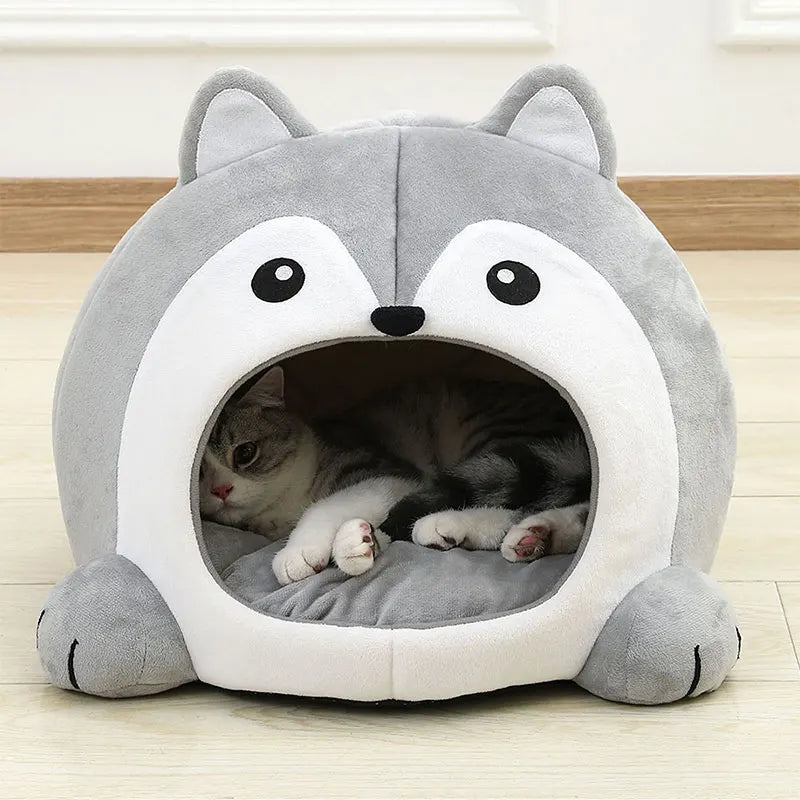 Ultra-Soft Plush Cat Bed &amp; Lounger for Kittens and Small Dogs – PetJoy