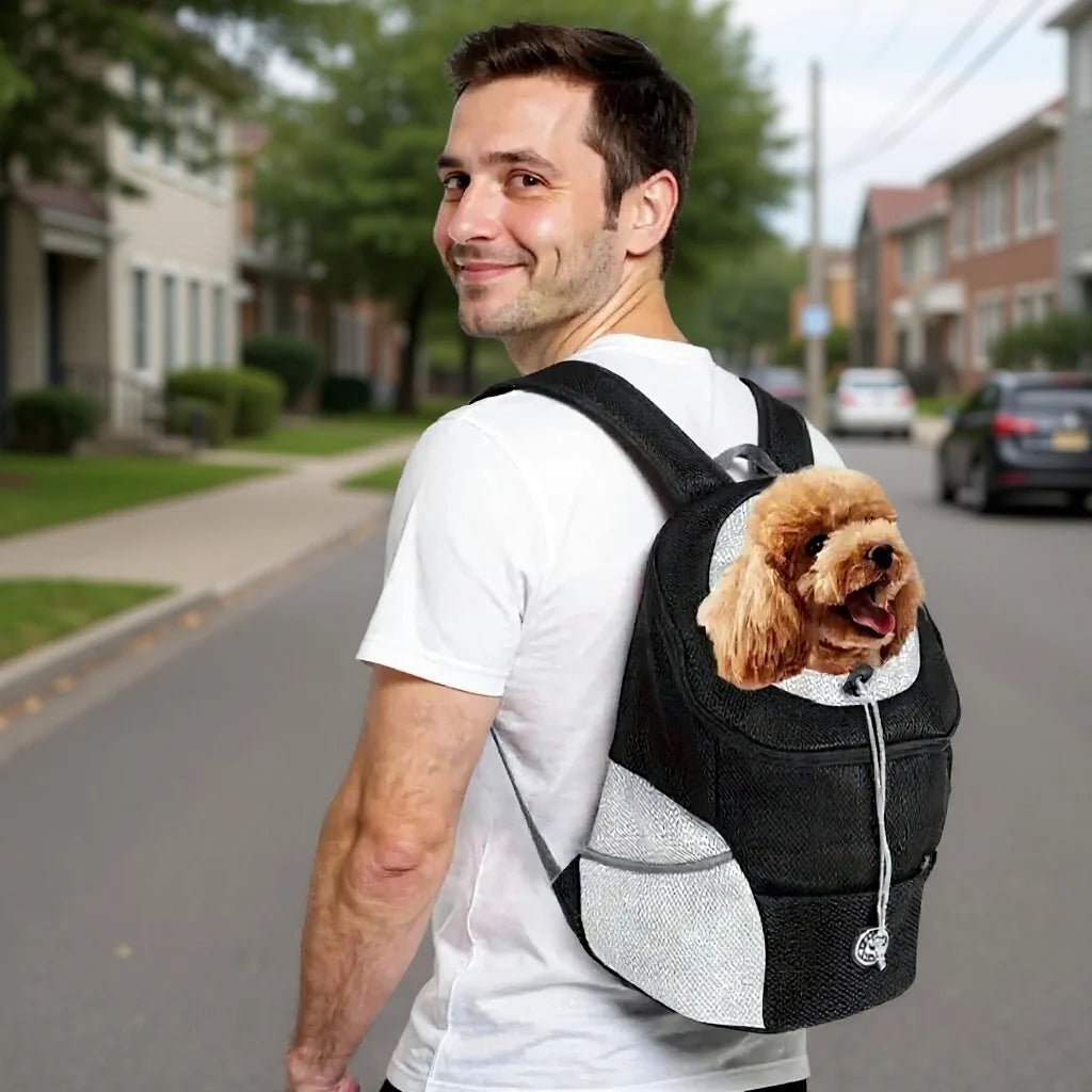 Breathable Front Dog &amp; Cat Carrier Backpack with Safety Straps – PetJoy